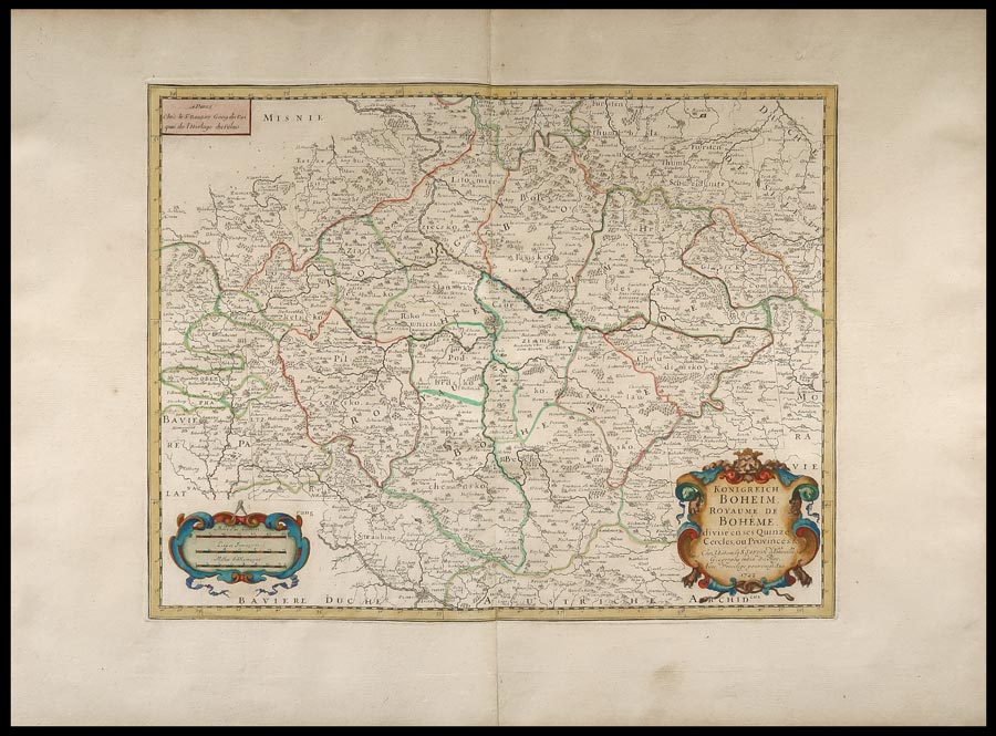 carta geografica konigreich boheim sanson vaugondy
