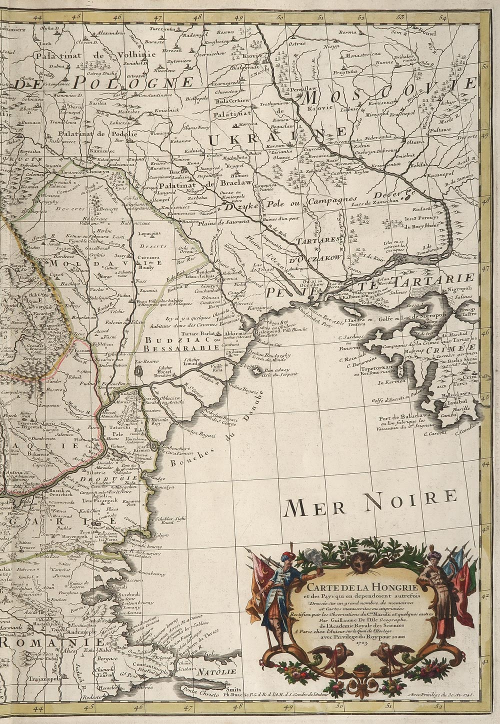 carta geografica ungheria de lisle buache carta geografica ungheria de lisle