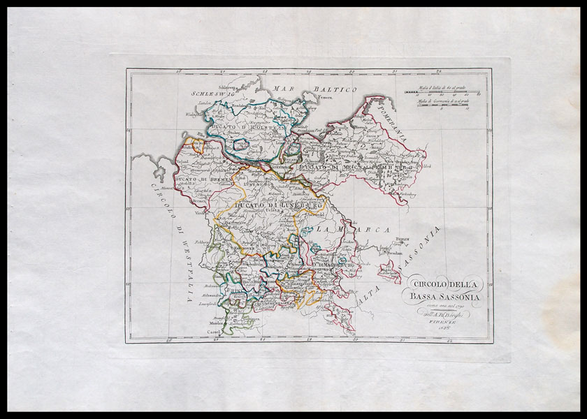carta geografica bassa sassonia borghi