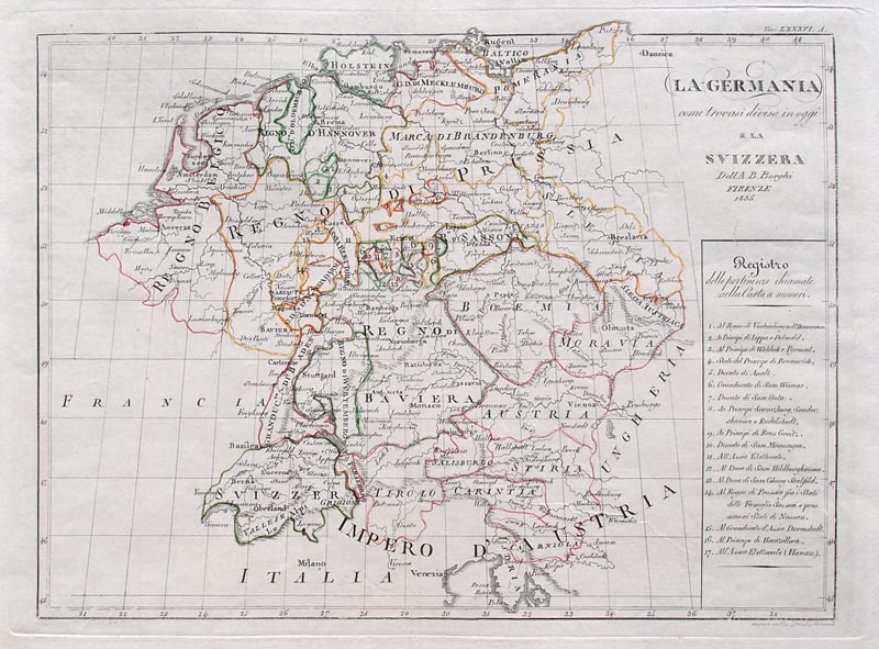 Cartina Geografica Svizzera E Germania