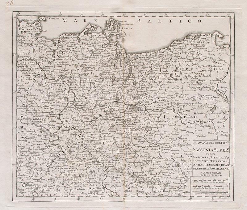 carta geografica sassonia borghi