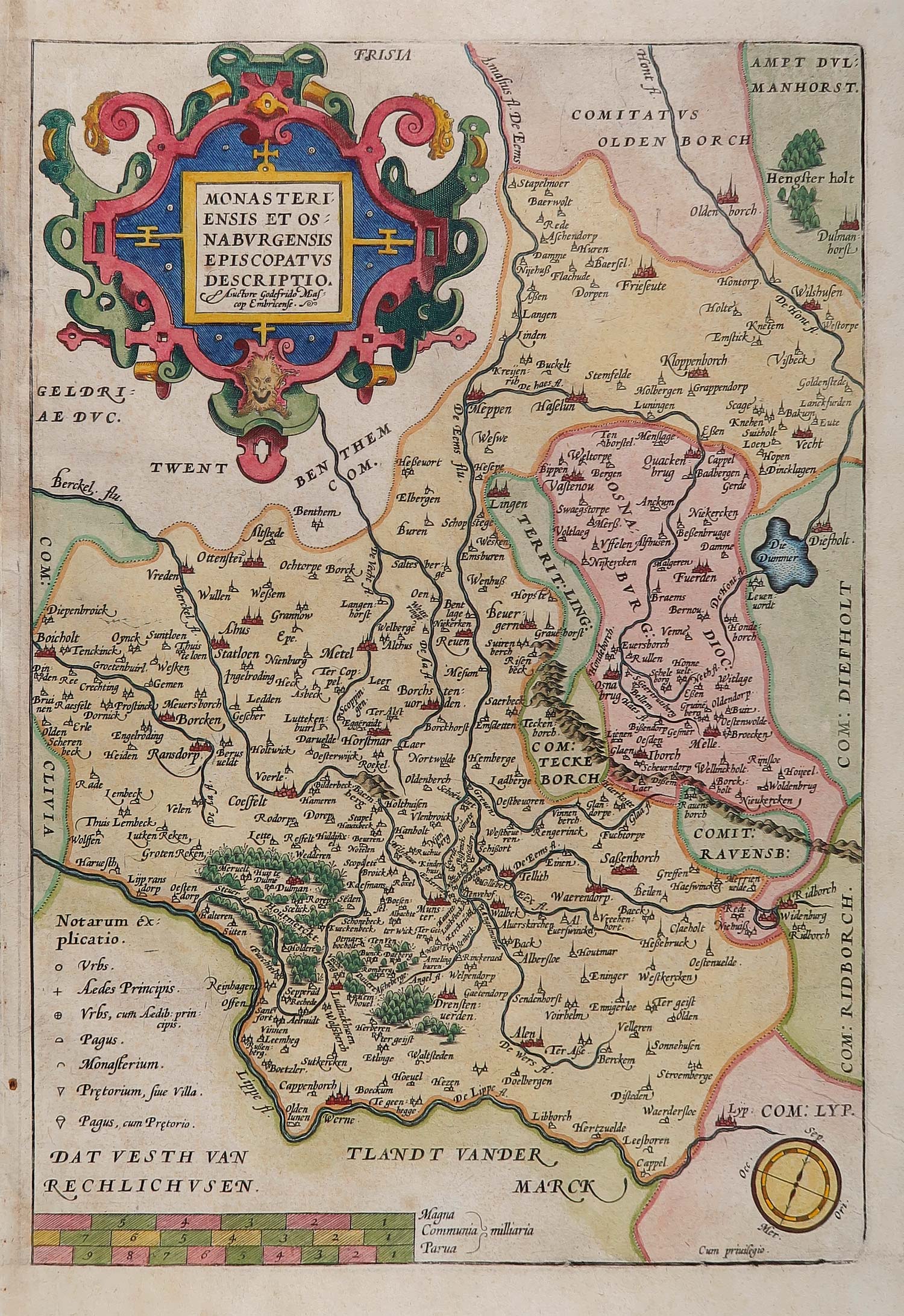 carta geografica antica vestfalia ortelius carta geografica vestfalia ortelius