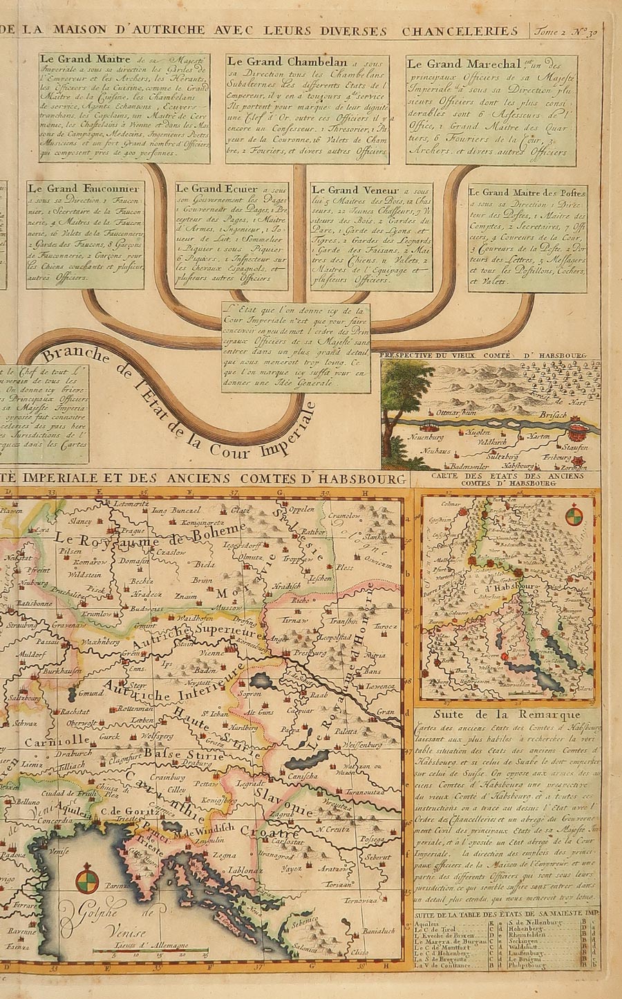 stampa carte etat cour imperiale habsbourg