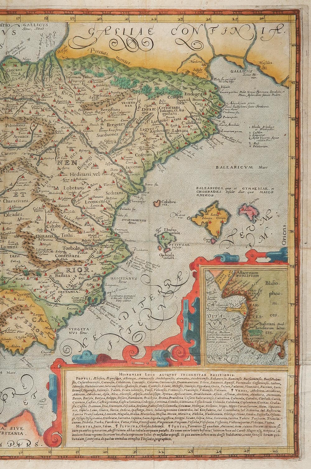 carta geografica hispaniae veteris descriptio schott