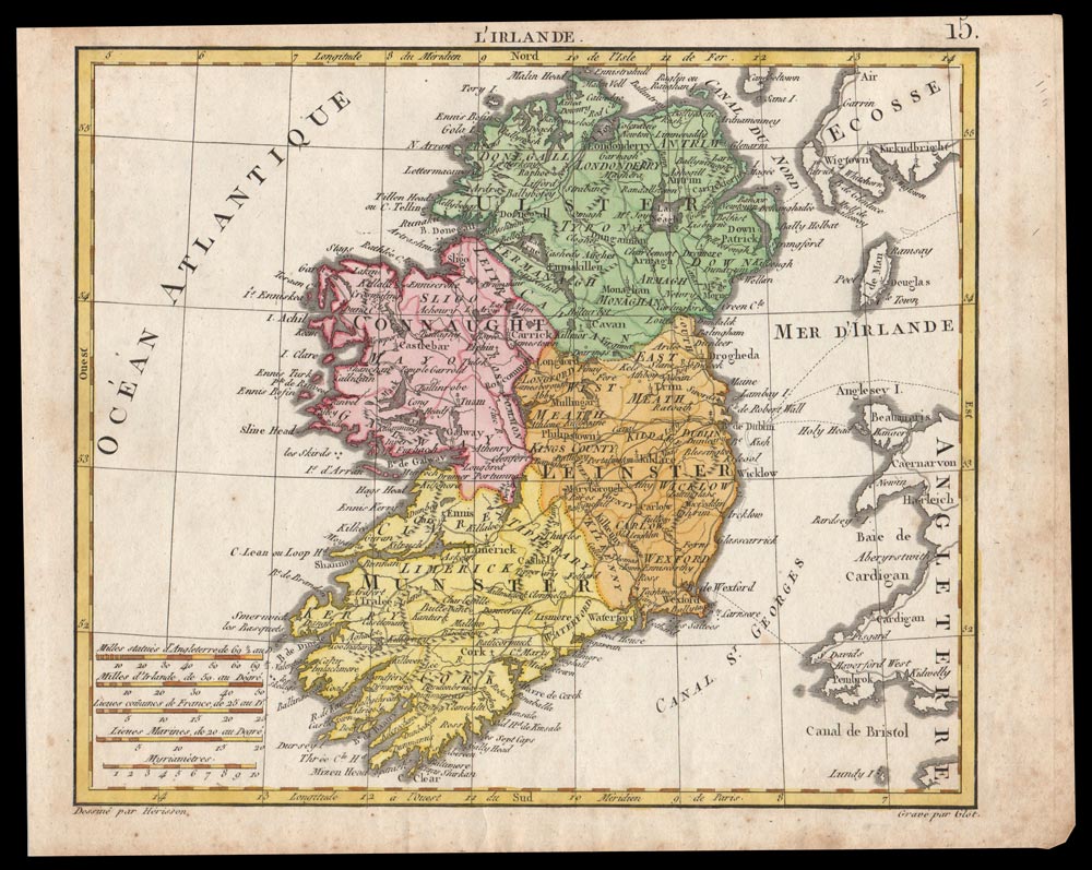 carta geografica irlande herisson