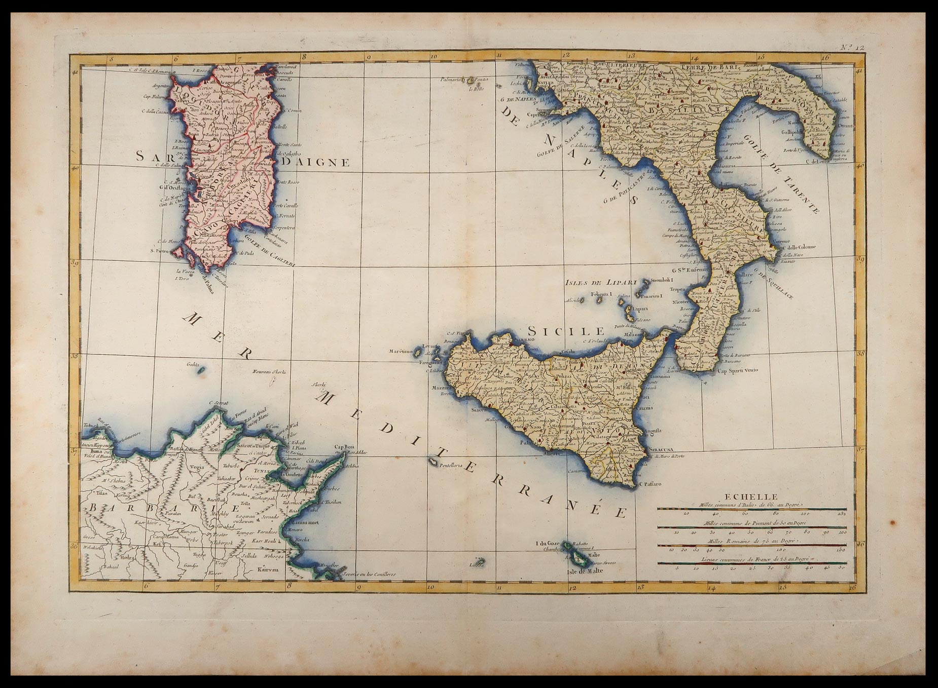 carta geografica italia meridionale zannoni