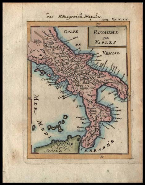 carta geografica royaume naples mallet