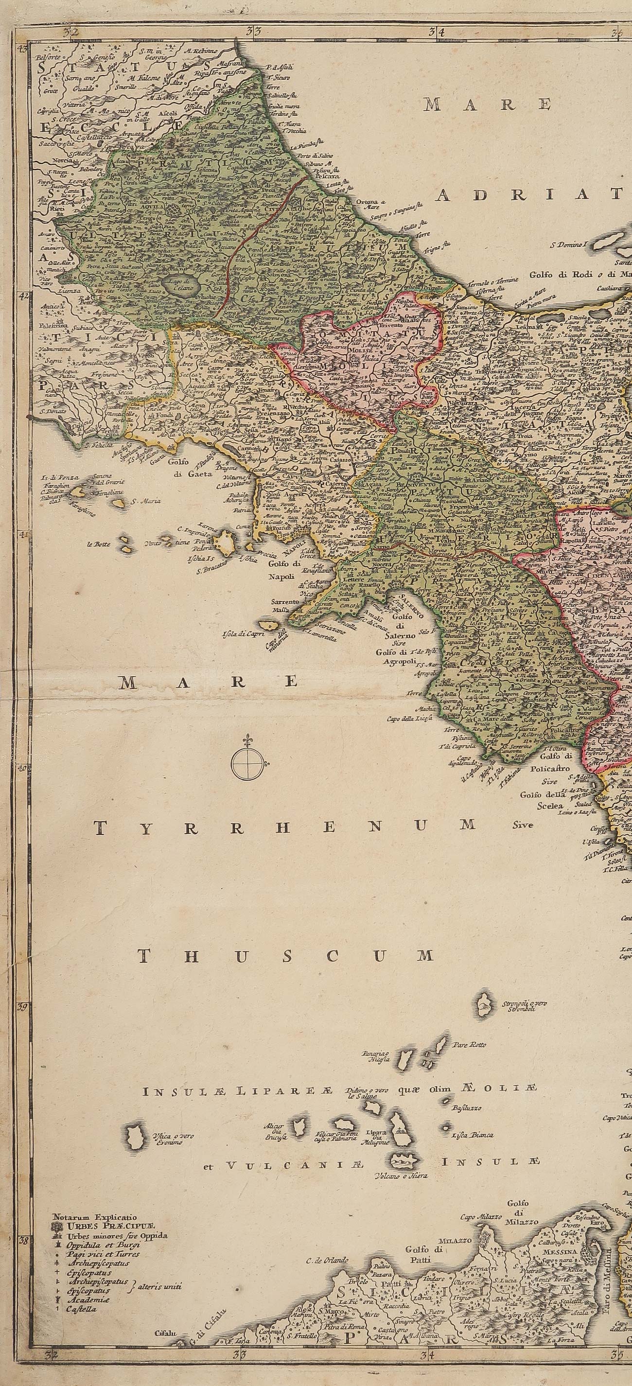 carta geografica totius regni neapolis