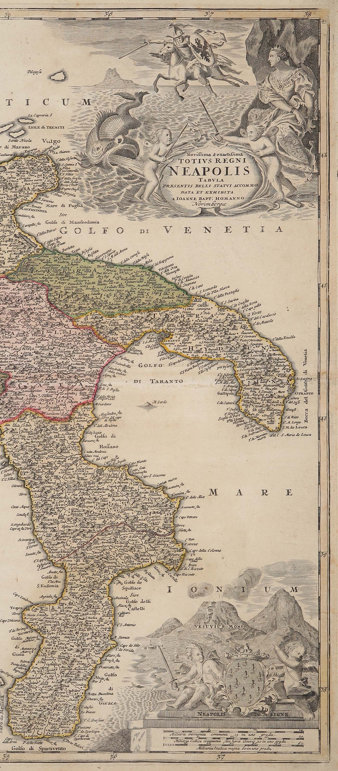 carta geografica totius regni neapolis