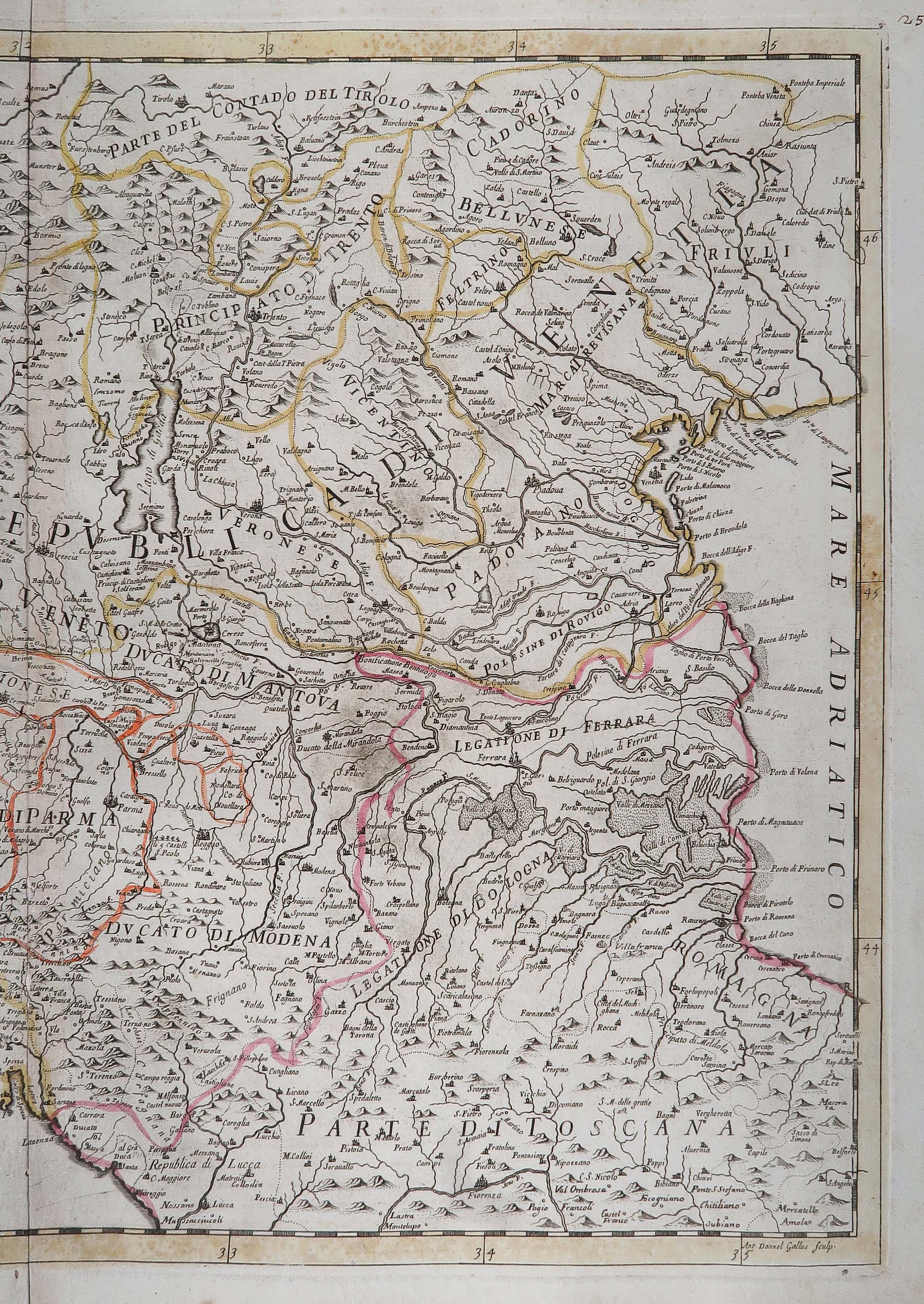 carta geografica alta/bassa lombardia petrini