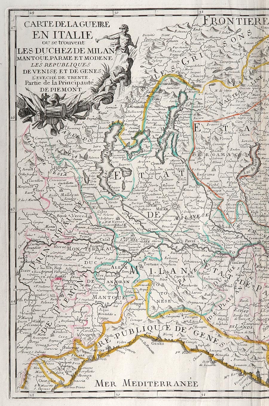 carte guerre italie