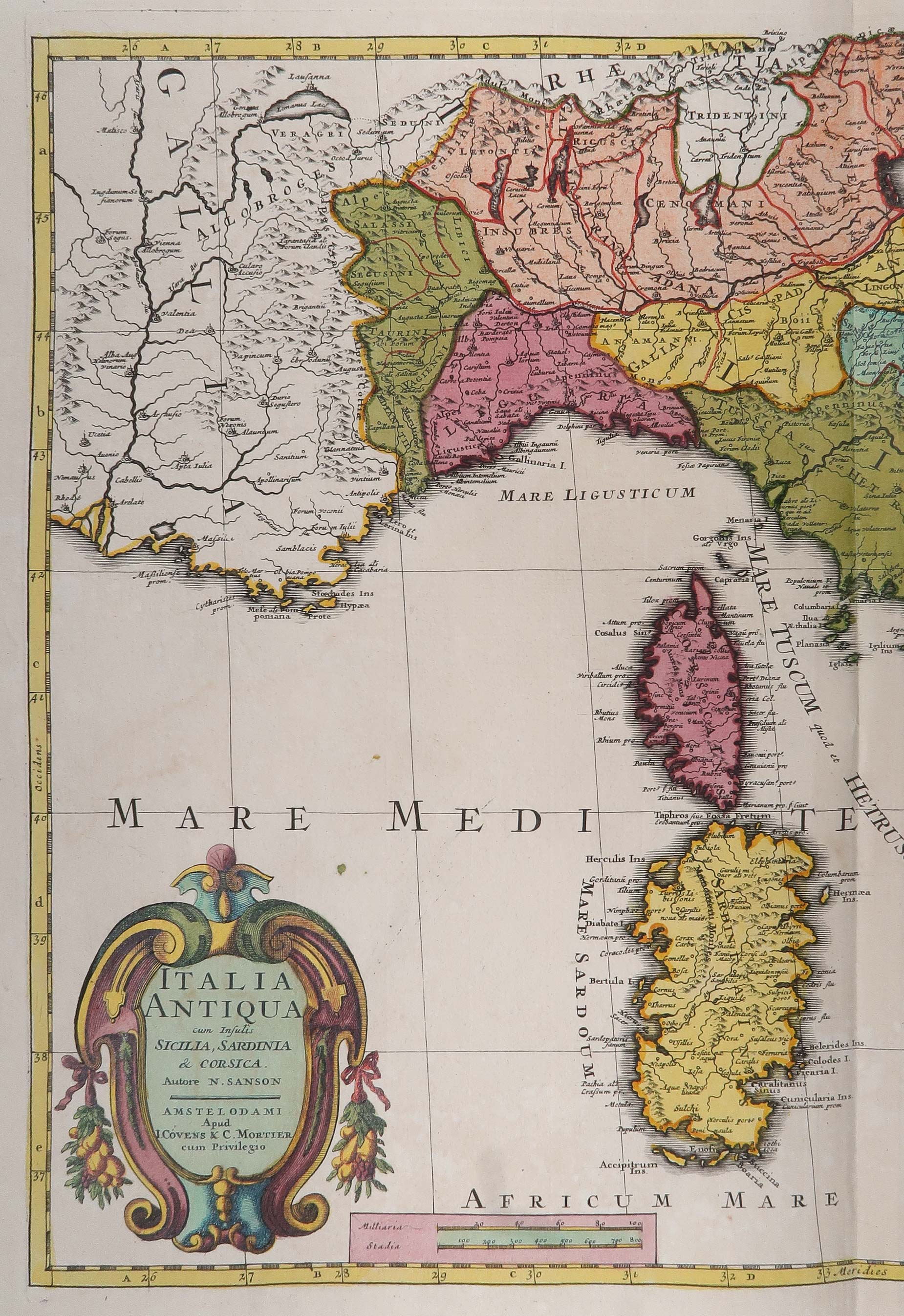 carta geografica italia antiqua covens mortier carta geografica italia antiqua covens mortier