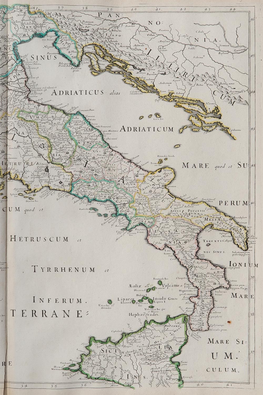 carta geografica italia antiqua sanson tavernier carta geografica italia antiqua tavernier