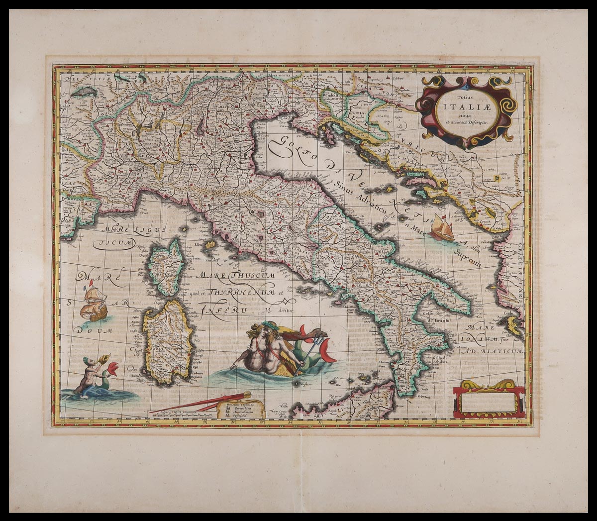 Totius totius italiae nova accurata descriptio janssonius