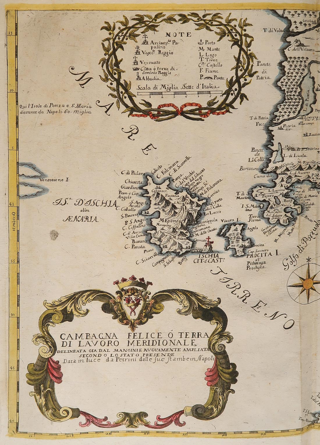 carta geografica campagna felice terra lavoro petrini 