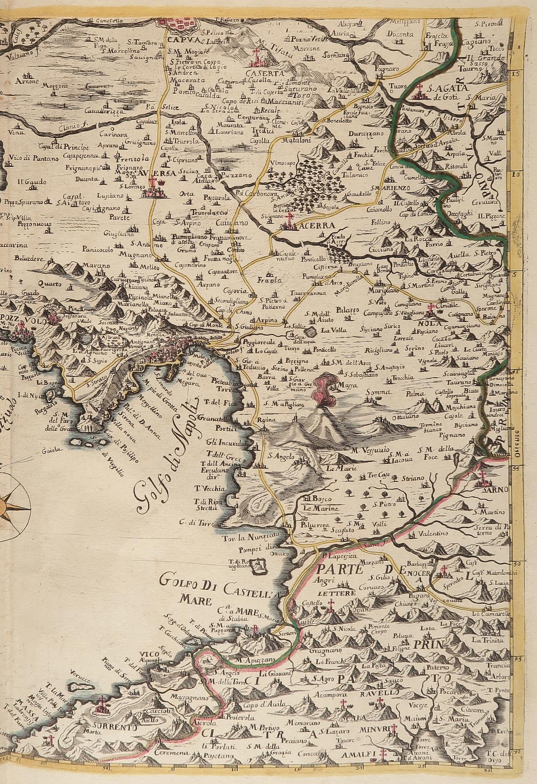 carta geografica campagna felice terra lavoro petrini 