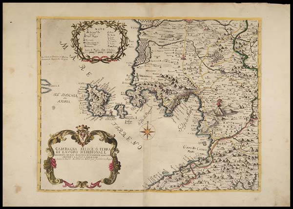 carta geografica antica campagna felice terra lavoro petrini