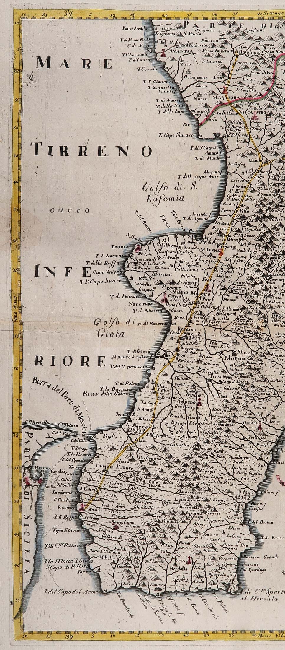 carta geografica calabria ultra