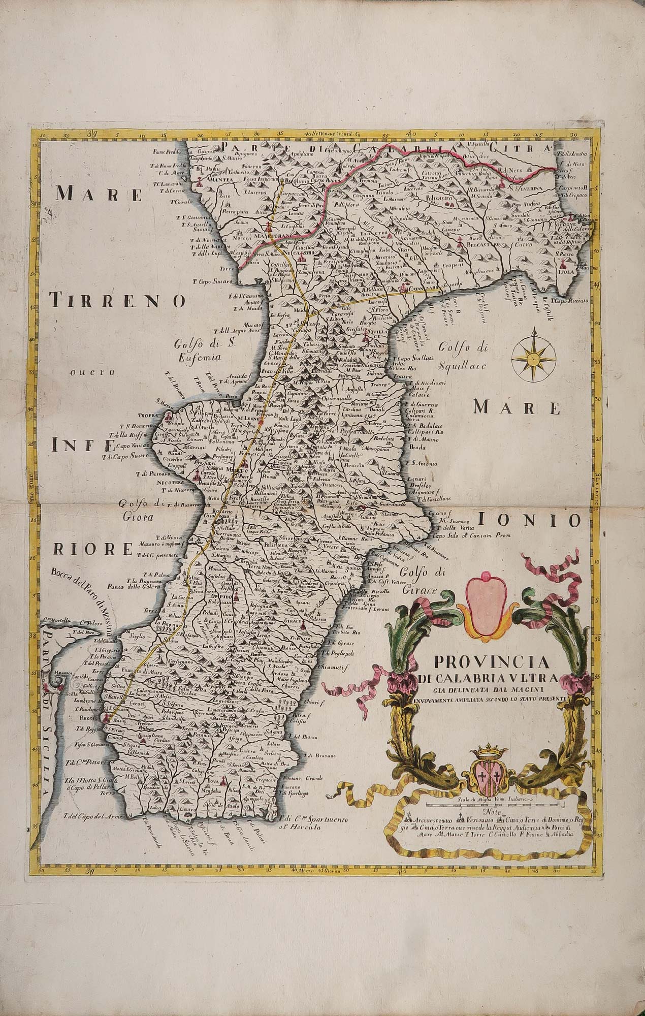carta geografica calabria ultra