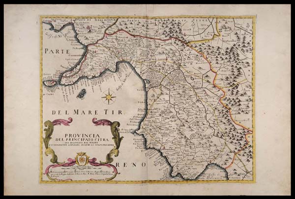 carta geografica principato citra petrini