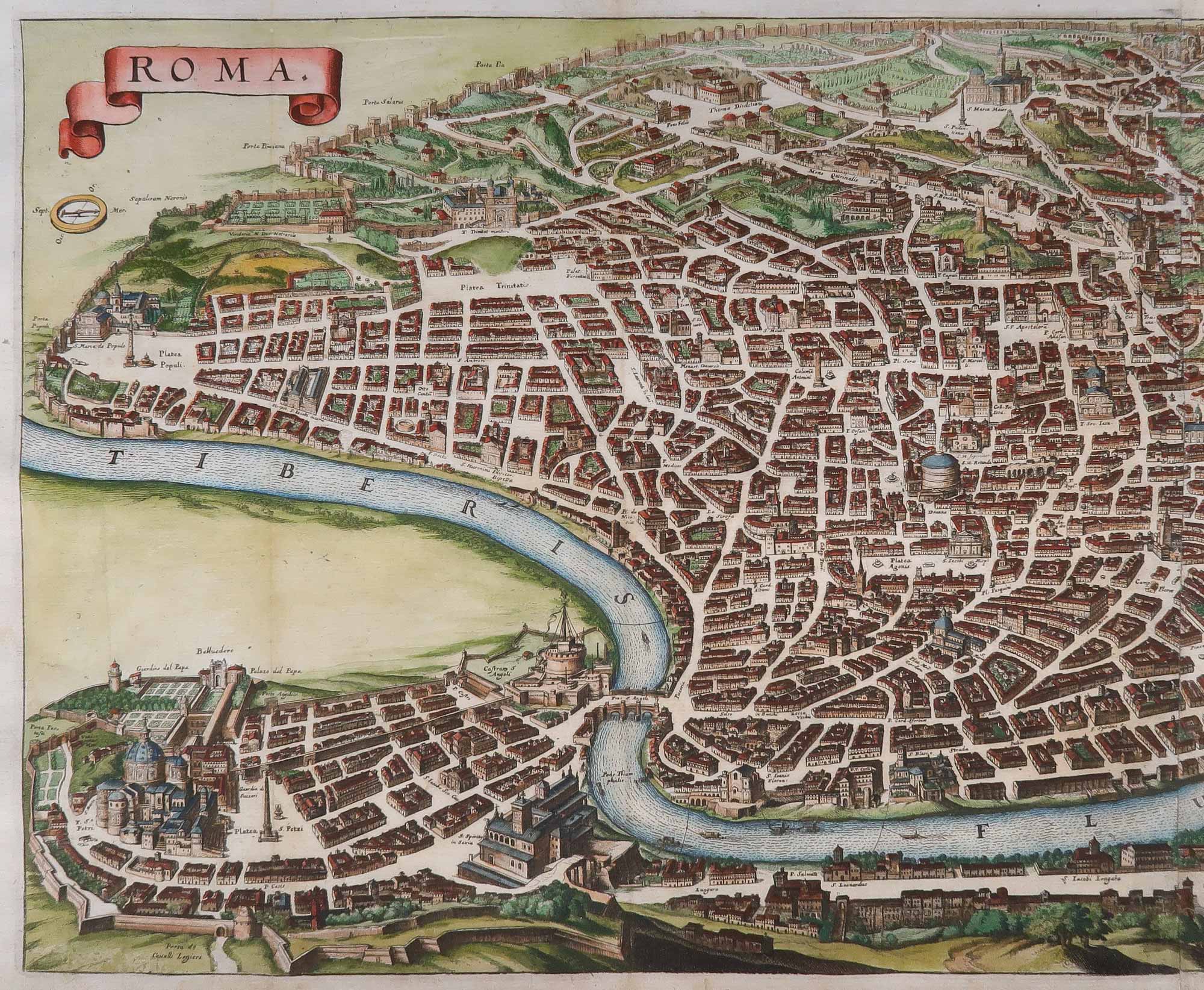 stampa antica roma merian