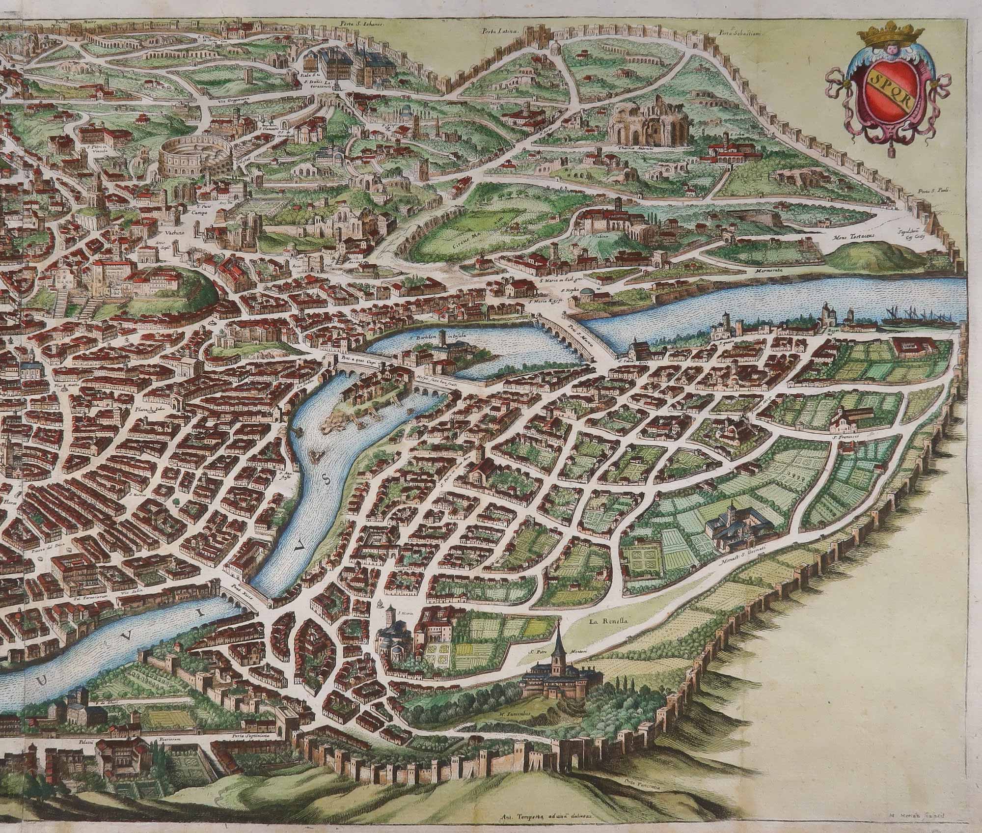 stampa antica roma merian