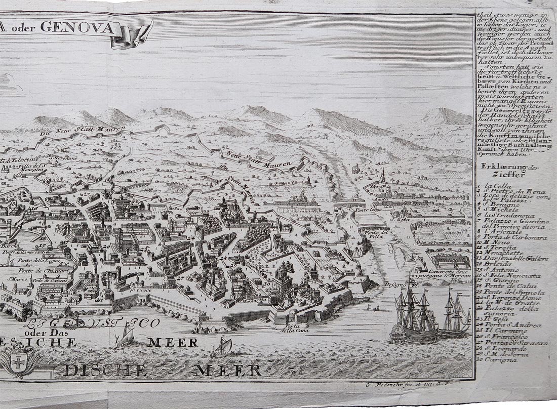 stampa antica genova bodenehr stampa genova bodenehr