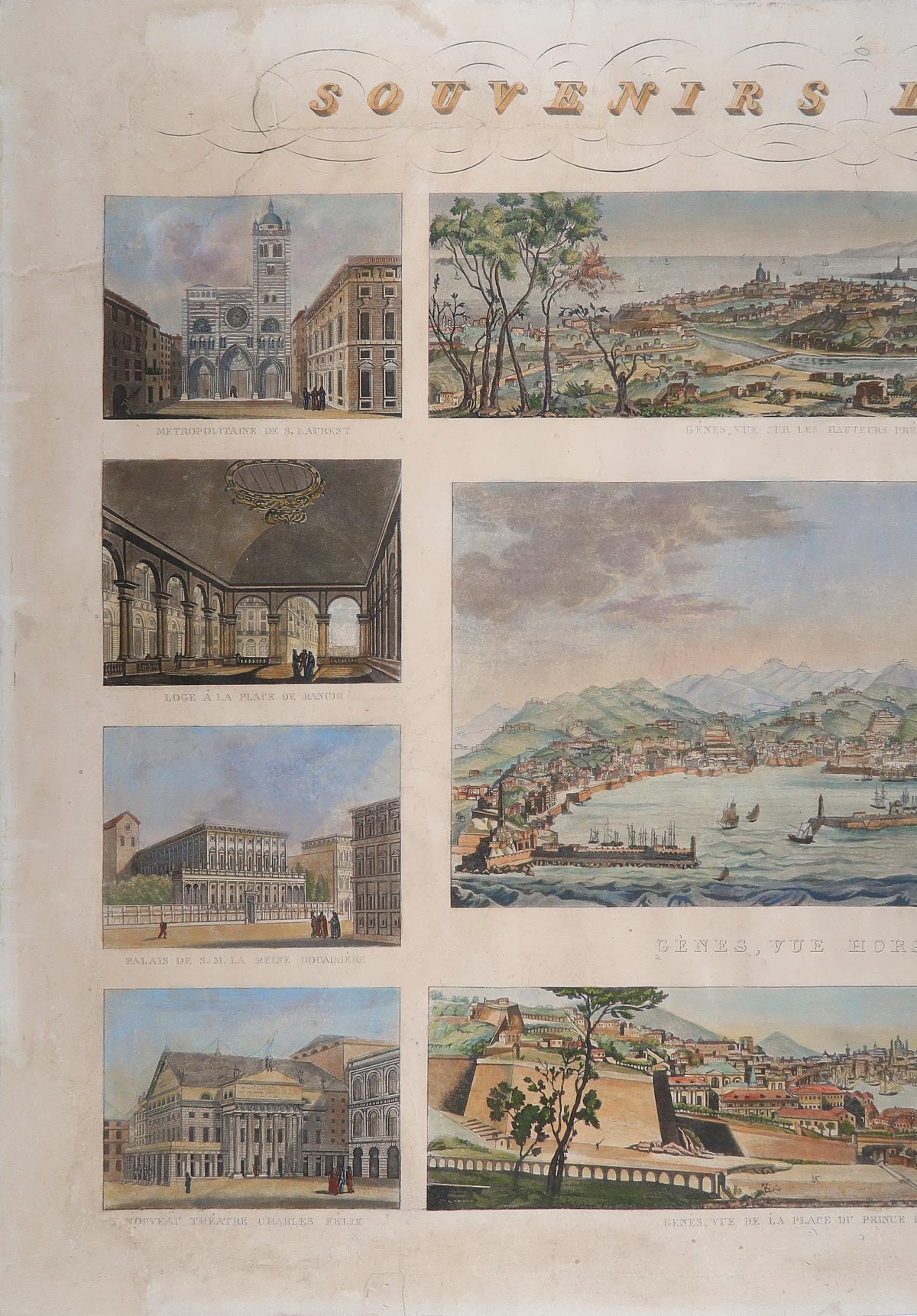 stampa antica souvenirs genes