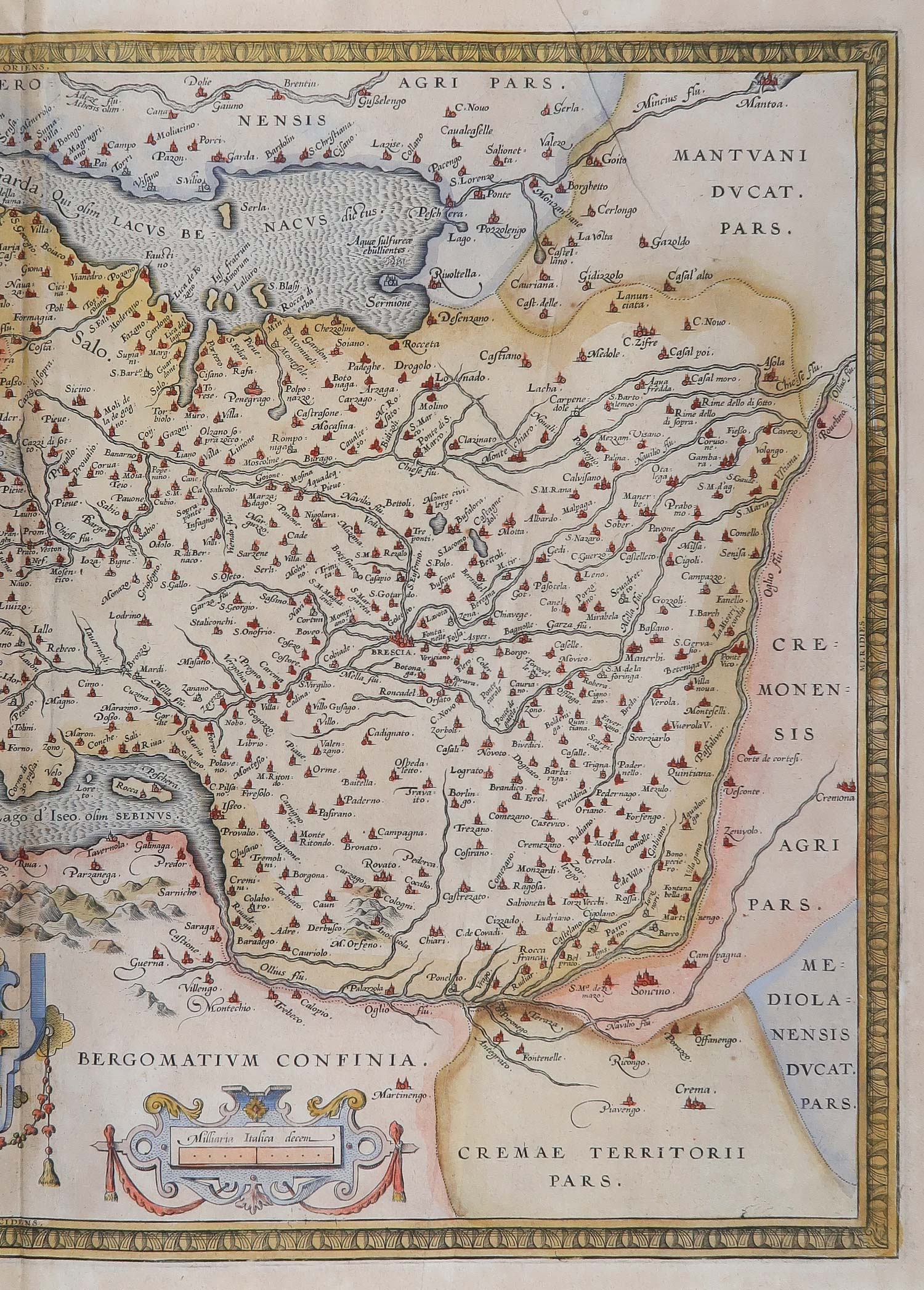carta geografica antica bresciano ortelius carta geografica bresciano ortelius