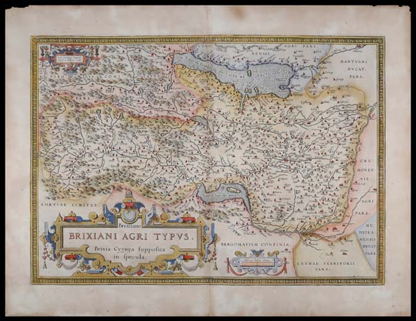 carta geografica antica bresciano ortelius