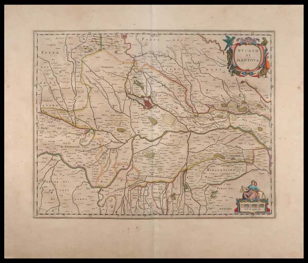 carta geografica ducato mantova blaeu
