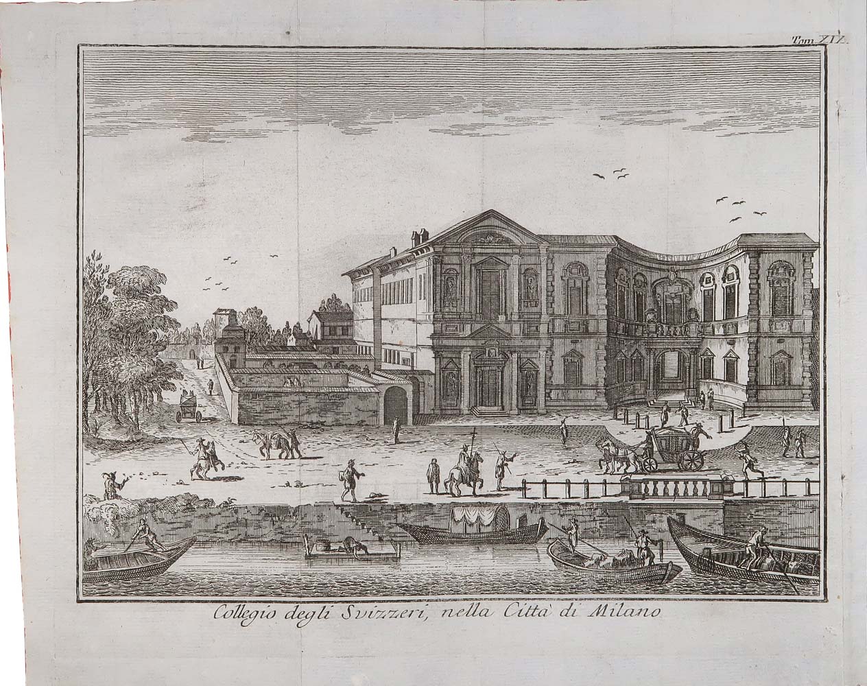 stampa antica collegio svizzeri milano albrizzi