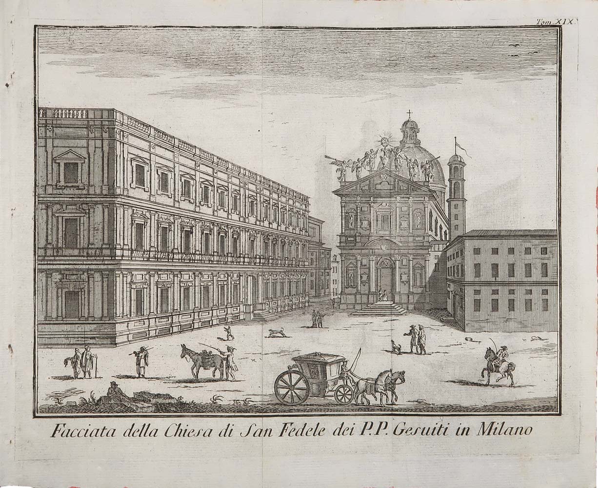 stampa antica san fedele milano albrizzi