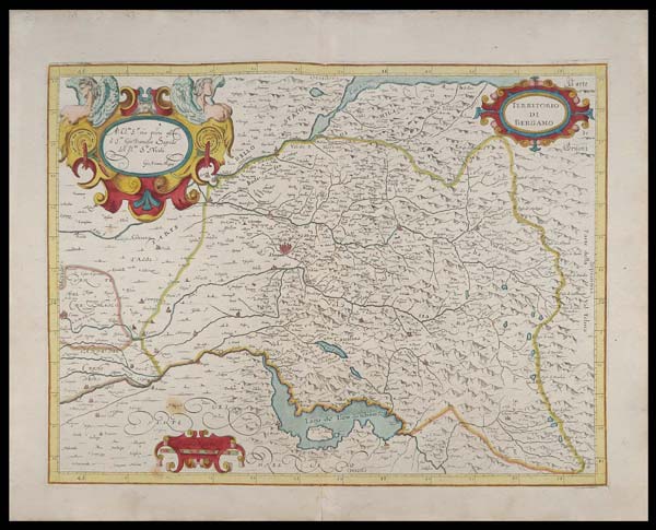 carta geografica territorio bergamo magini
