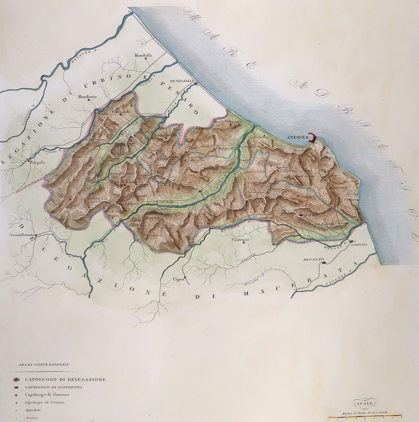 carta geografica antica delegazione ancona carta geografica delegazione ancona