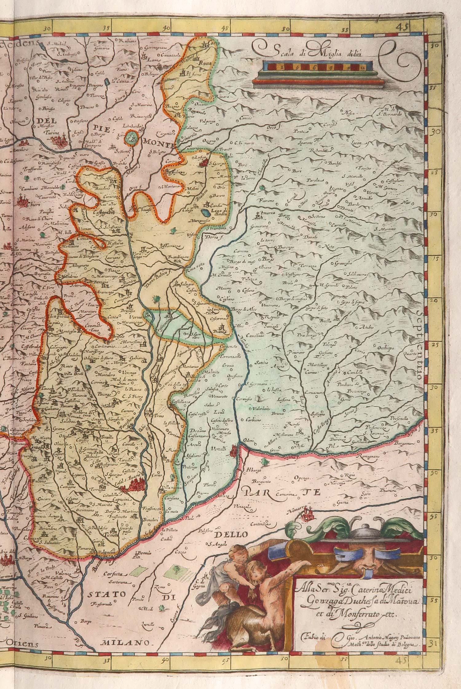carta geografica ducato monferrato piemonte magini carta geografica ducato monferrato magini