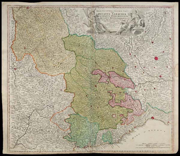 carta geografica stato piemonte homann