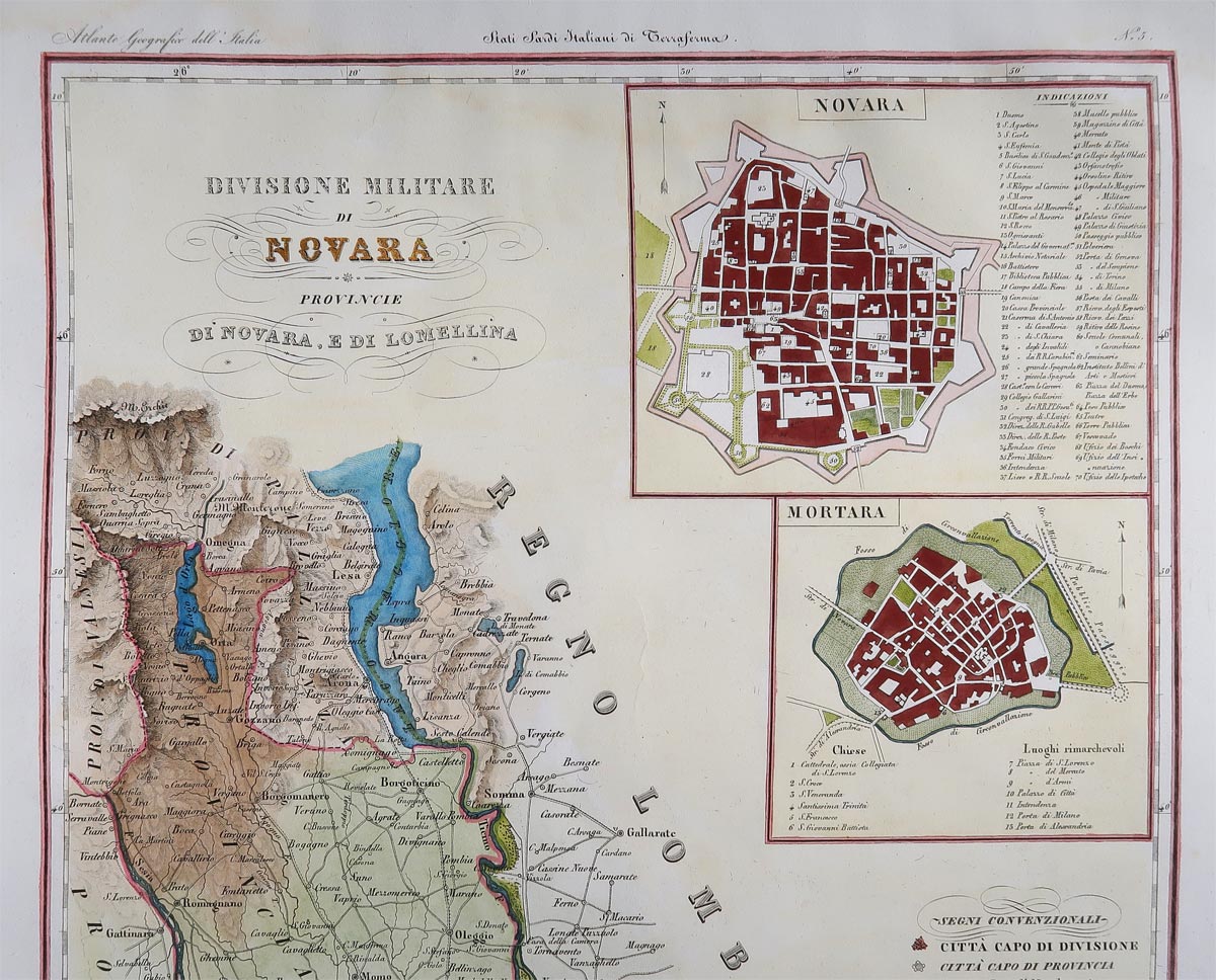 carta geografica novara