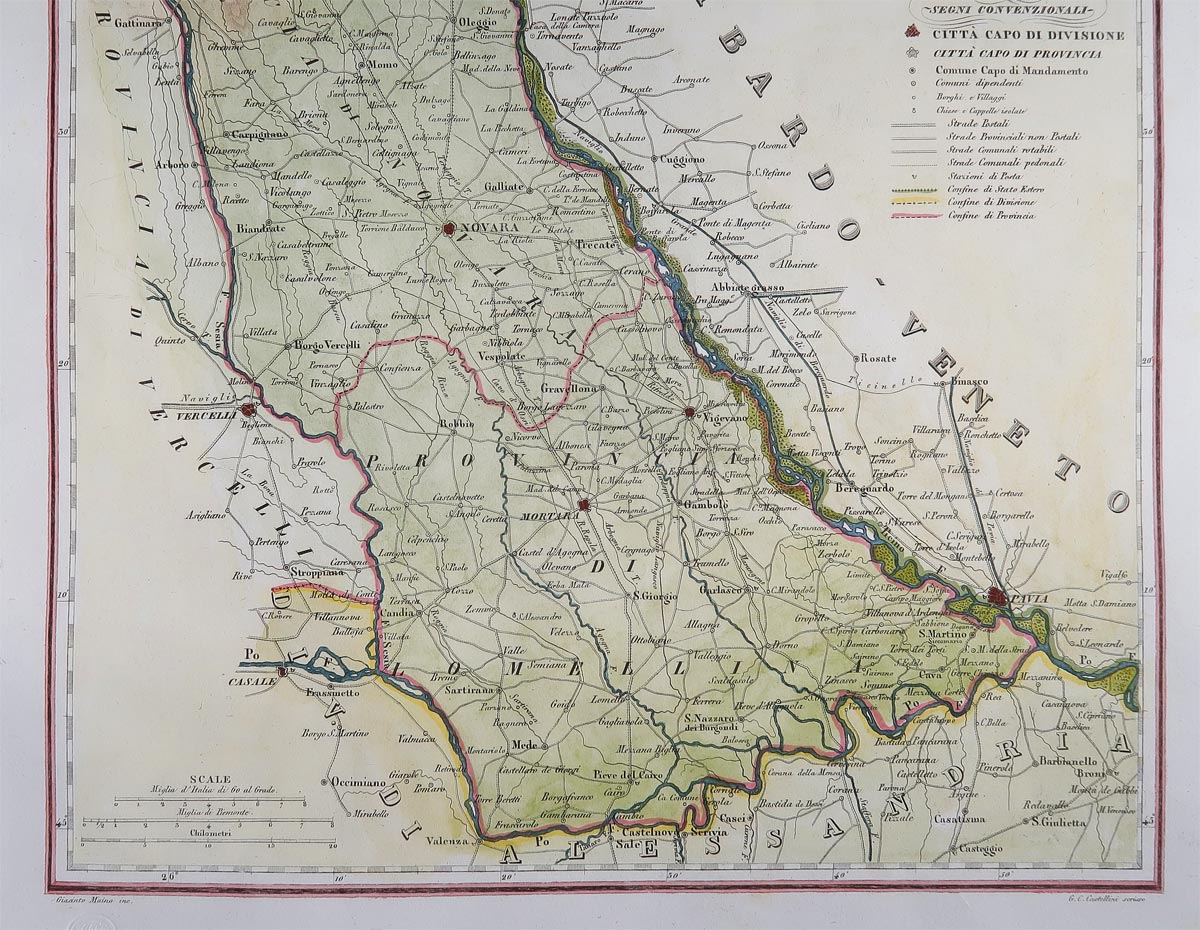 carta geografica novara