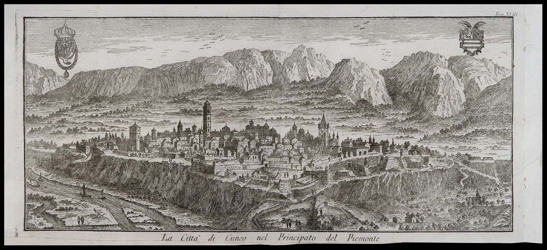 stampa antica citta cuneo albrizzi