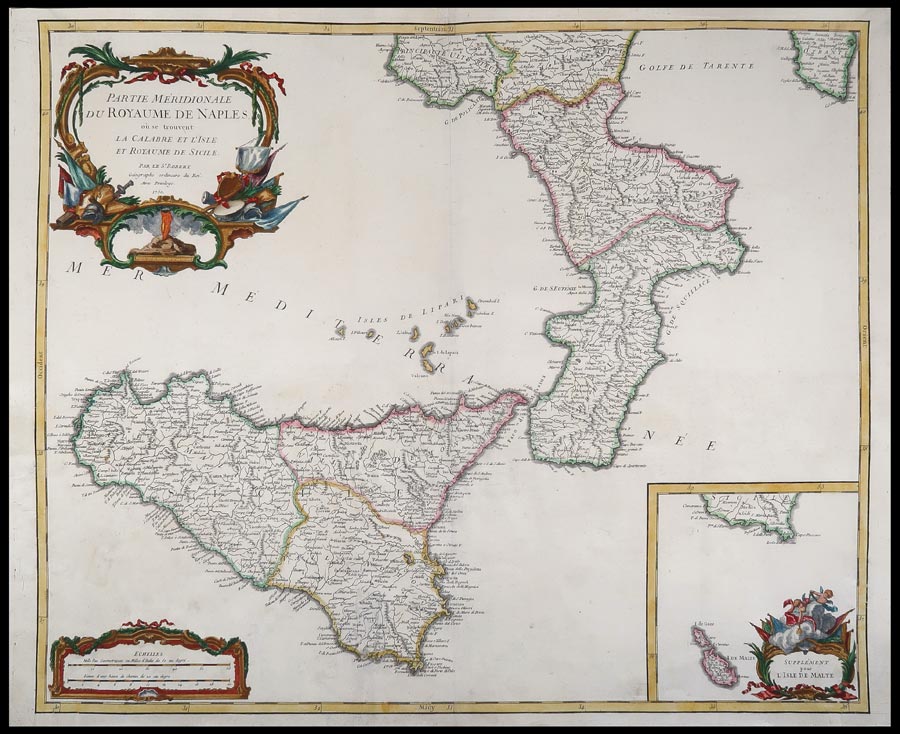 partie meridionale royaume naples vaugondy