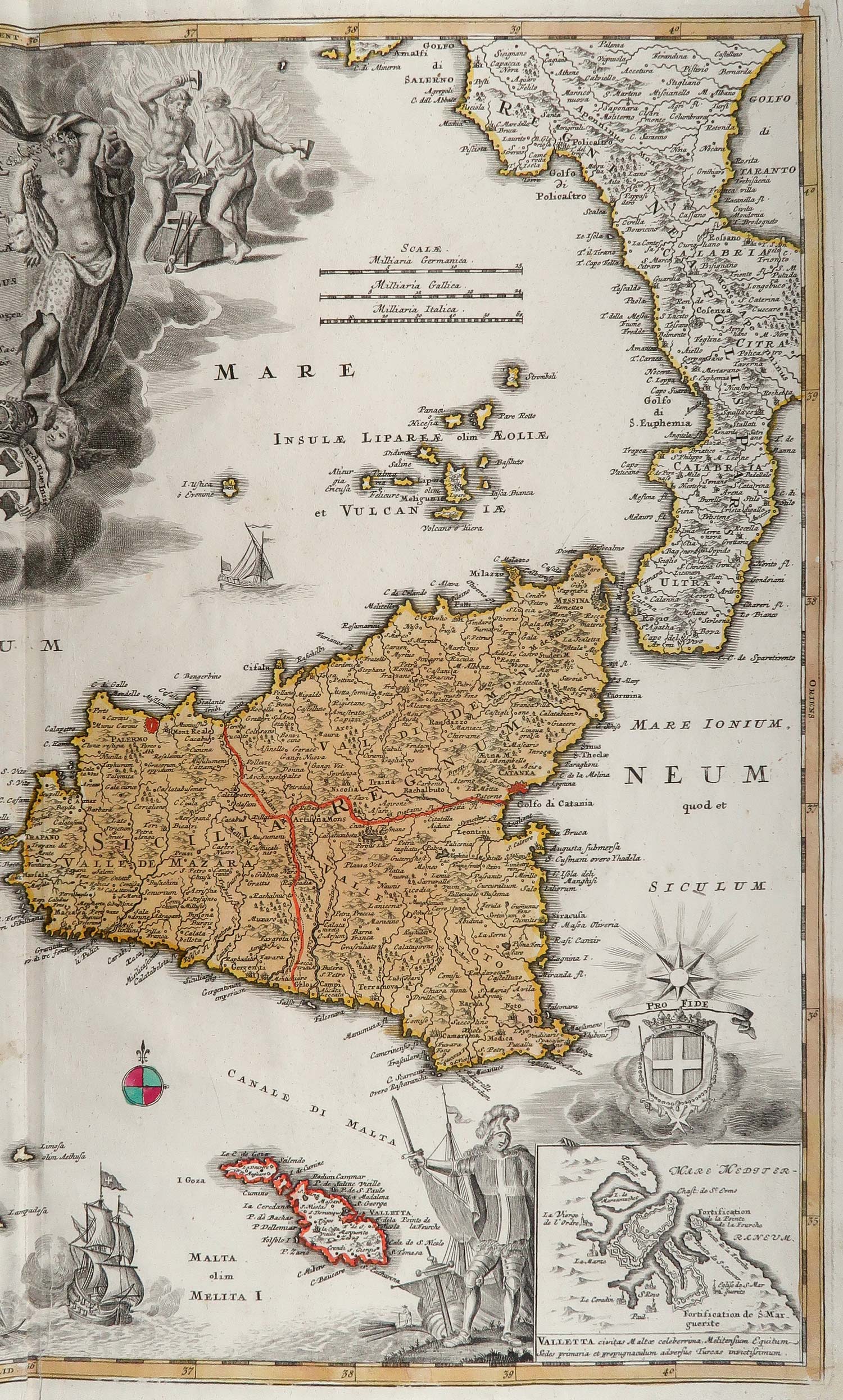 carta geografica antica regnorum siciliae sardiniae