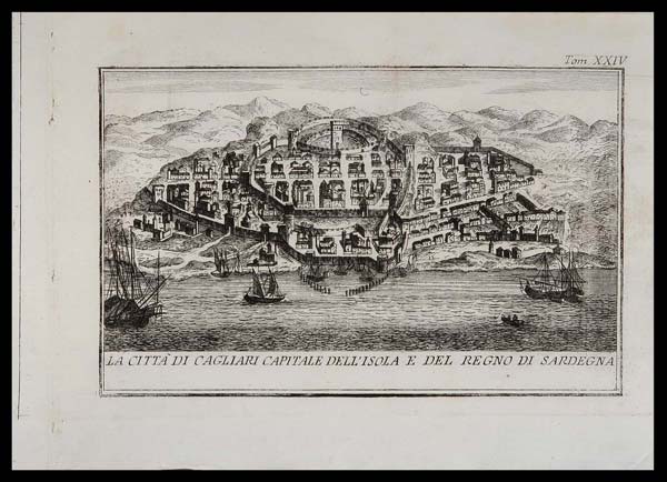 stampa antica citta cagliari albrizzi