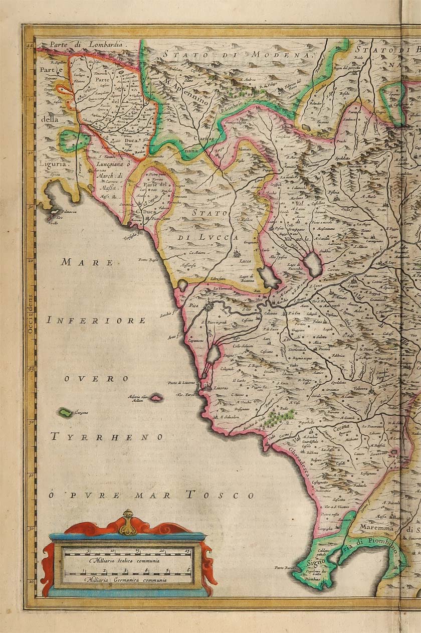 carta geografica dominio fiorentino janssonius carta geografica dominio fiorentino janssonius