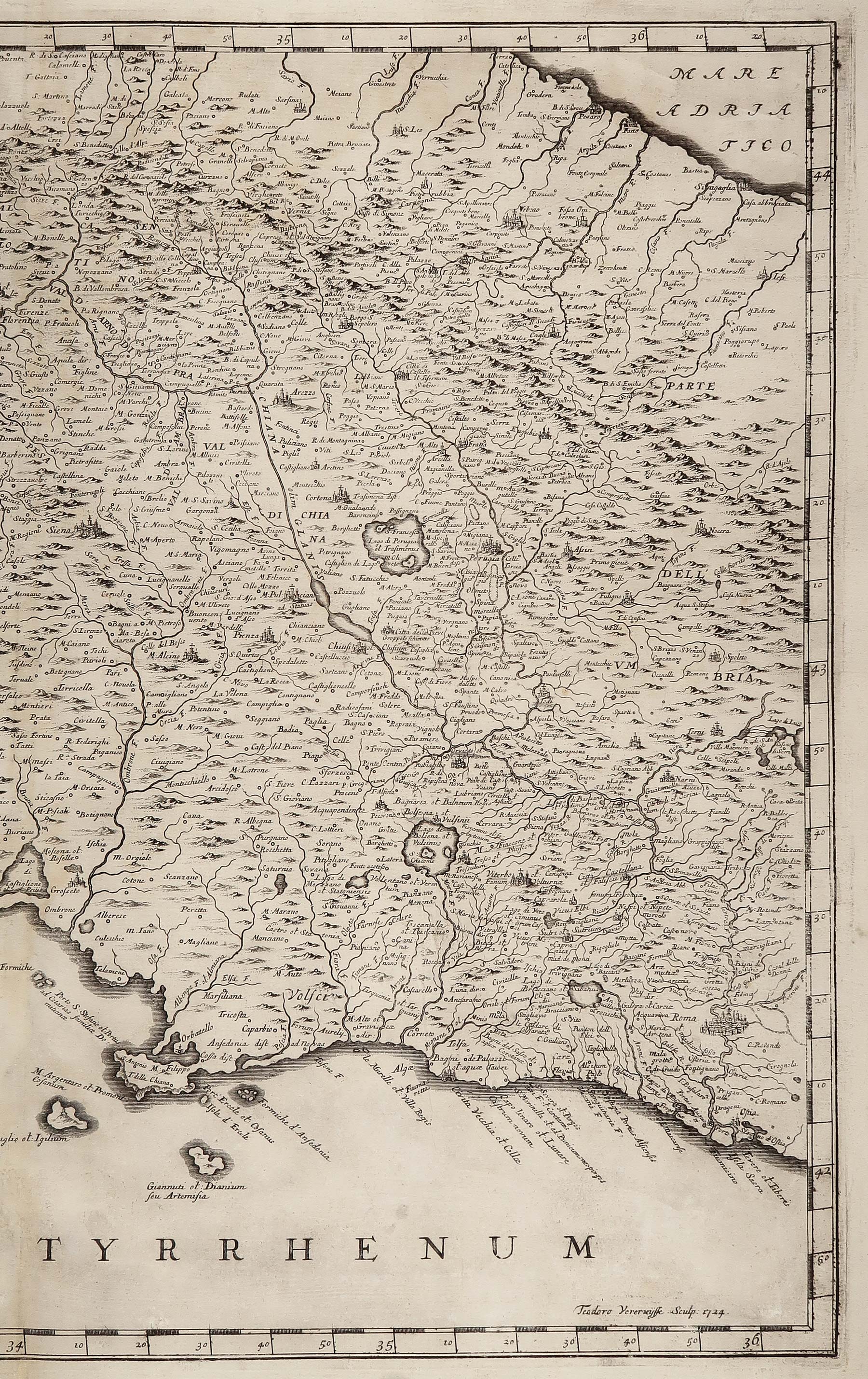 carta geografica etruria vetus et nova