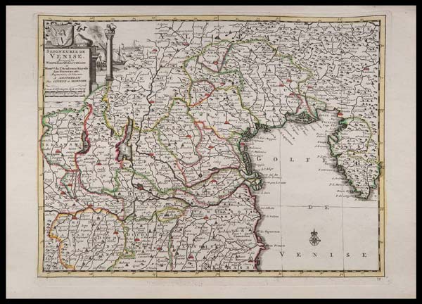 carta geografica seigneurie venise covens mortier