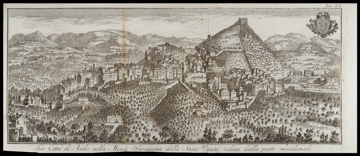 stampa antica città asolo