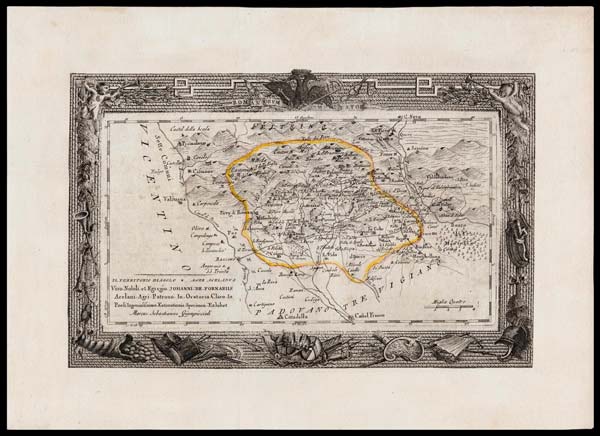 carta geografica territorio asolo ager acelanus
