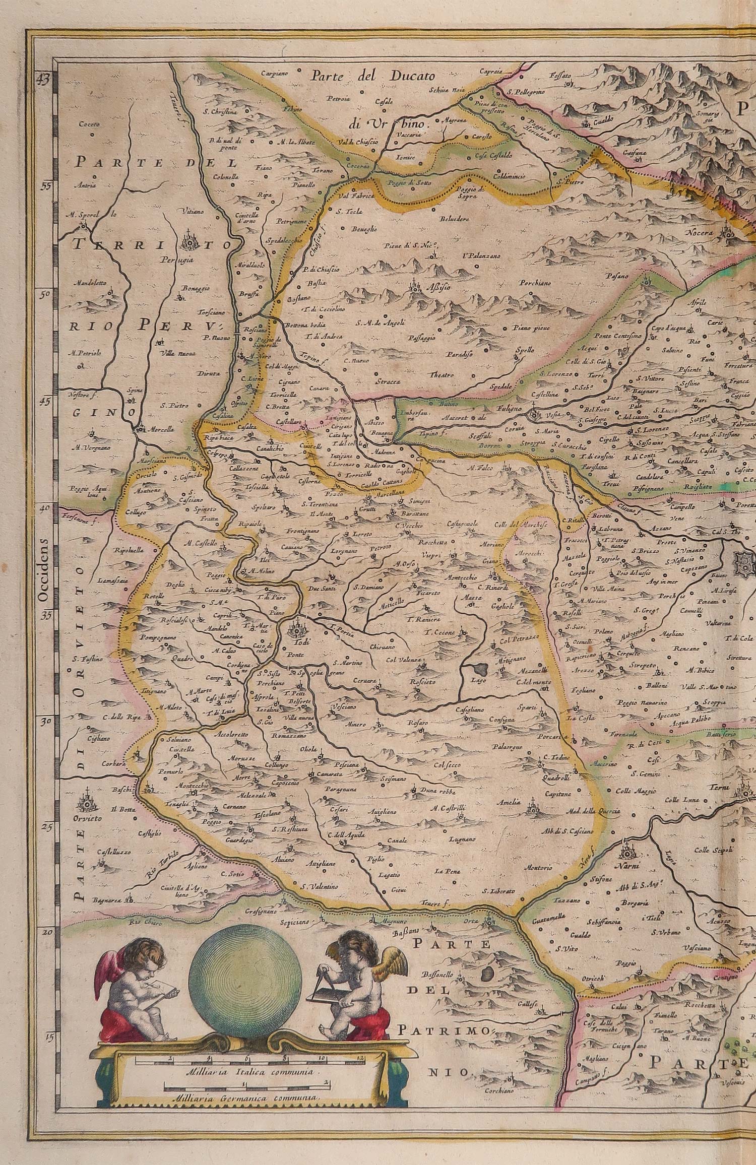 carta geografica umbria spoleto