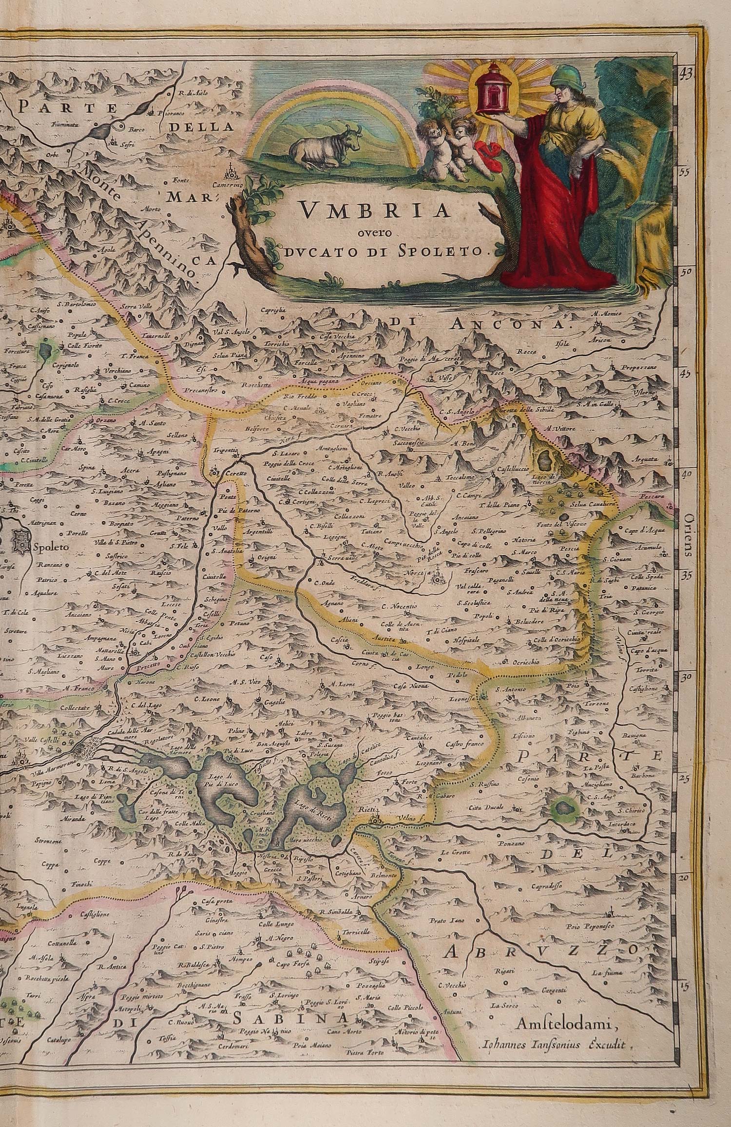 carta geografica umbria spoleto
